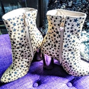Ankle Boots Gold Stars